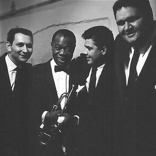 Ted Sommer, Louis Armstrong, Joe Castro, Ed Shonk at Basin Street